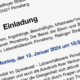 Ausschnitt Einladung
